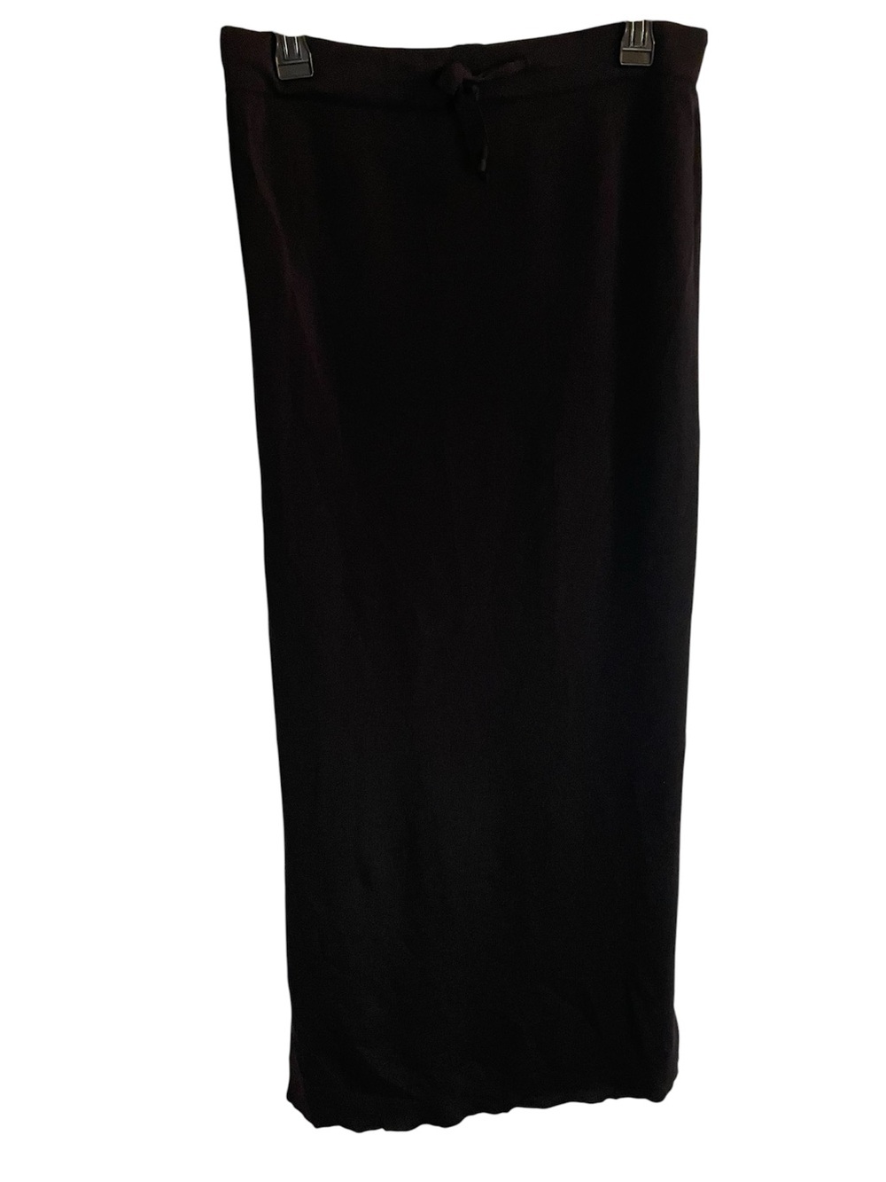 Legoe Heritage Black Maxi Skirt with Drawstring Waist - Side Slits Size 1 ~ US 6